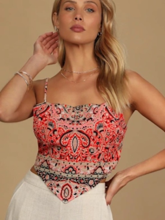 Lulus Tops - Lulus Desert Daze bandana crop top size small
